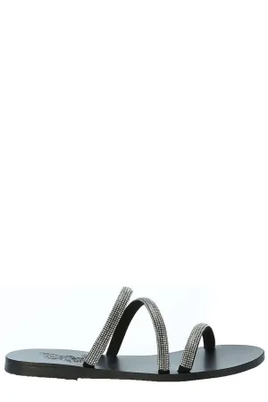 Ancient Greek Sandals Polytimi Diamante Embellished Sandals