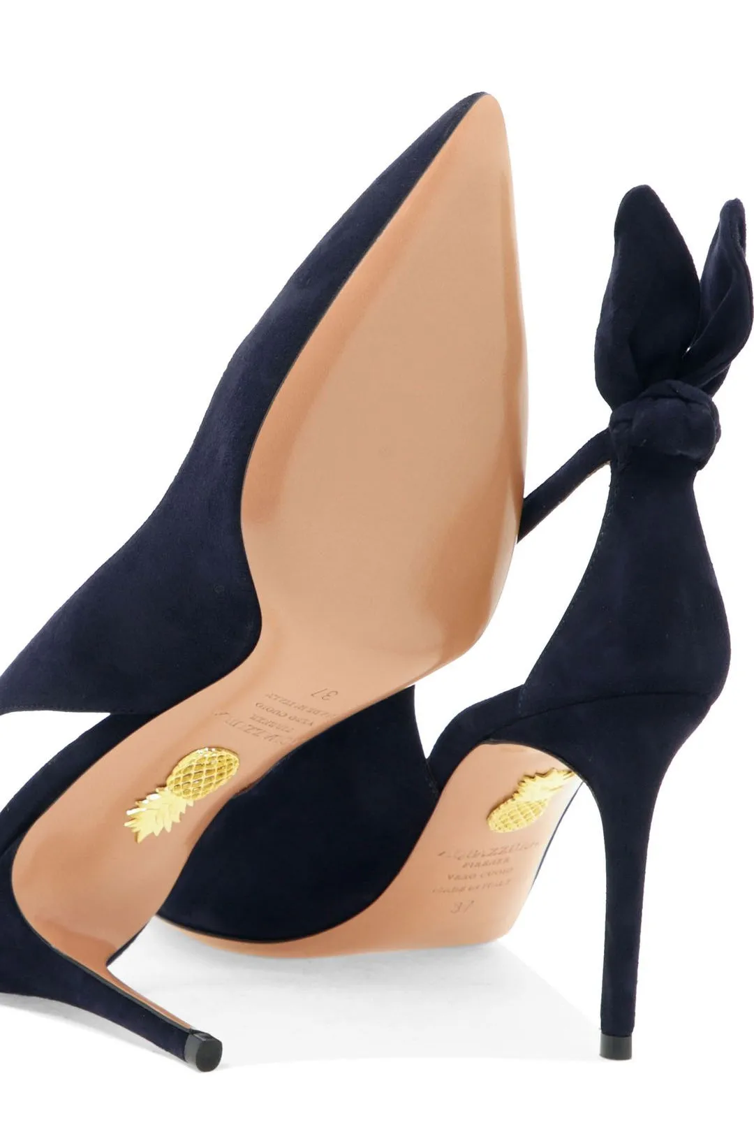 Aquazzura Deneuve 85 Bow Tie Pumps