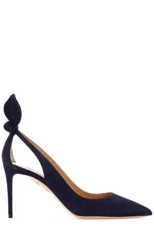 Aquazzura Deneuve 85 Bow Tie Pumps