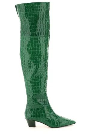 Aquazzura Tres Gainsbourg Embossed Boots
