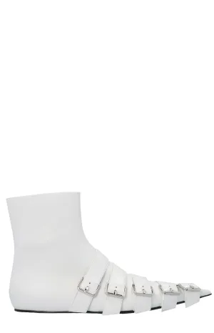 Balenciaga Buckled Ankle Boots