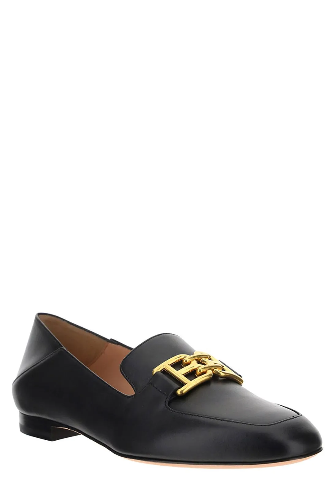 Bally Ellah B-Chain Logo Plaque Loafers