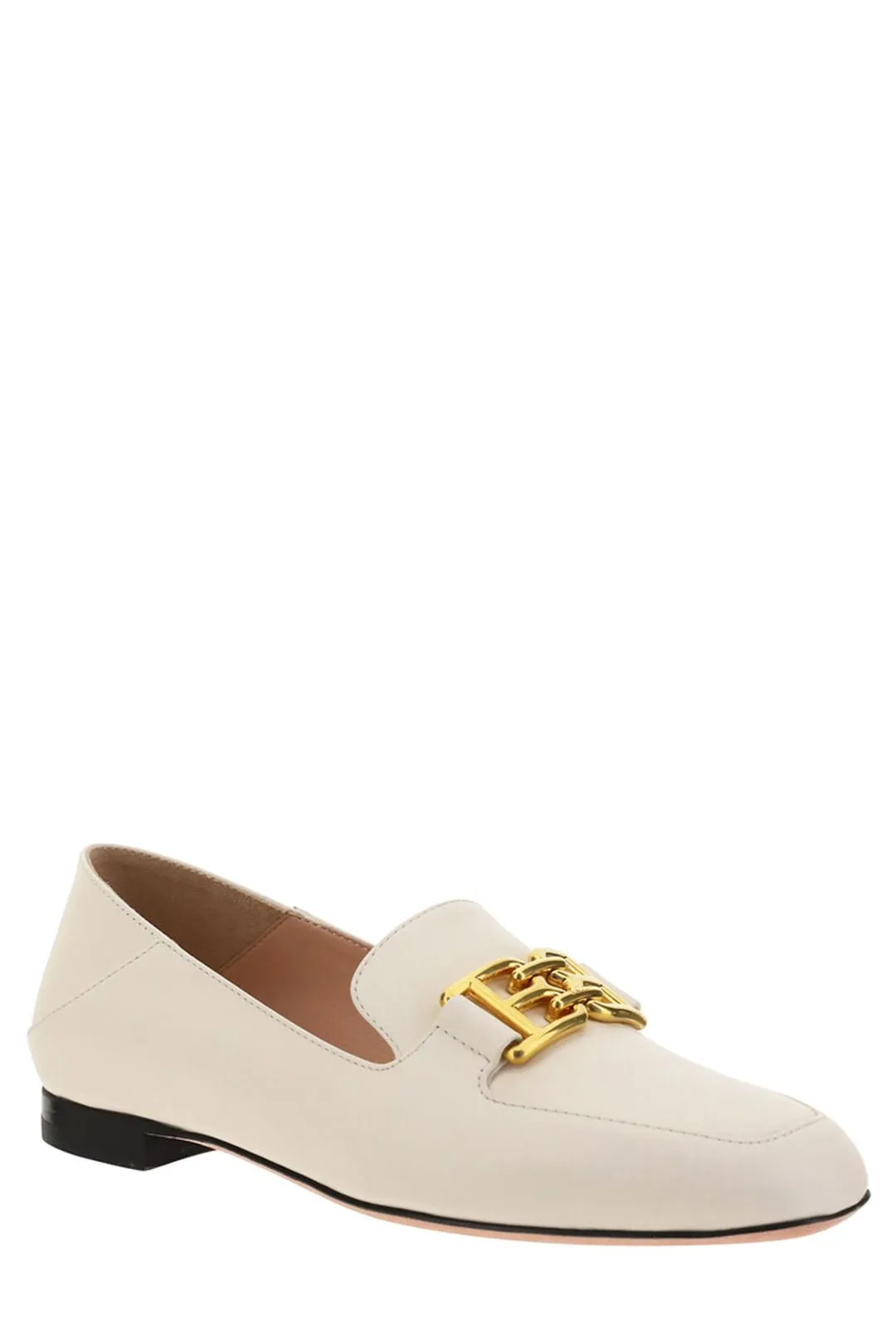 Bally Ellah B Logo Plaque Square-Toe Loafers