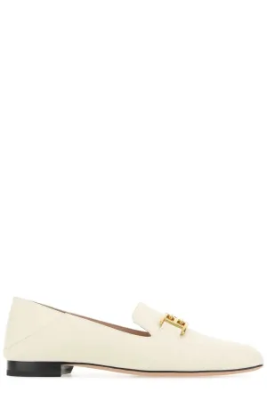 Bally Ellah B Logo Plaque Square Toe Loafers