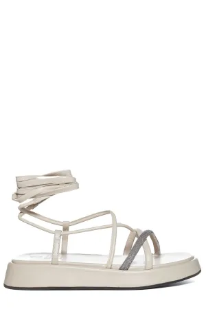 Brunello Cucinelli Ankle Strapped Sandals