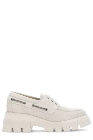 Brunello Cucinelli Platform Lace-Up Shoes