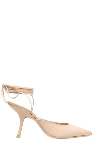 By Far Jen Ankle Strap Pumps