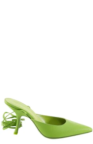 By Far Jen Pistachio Slingback Pumps