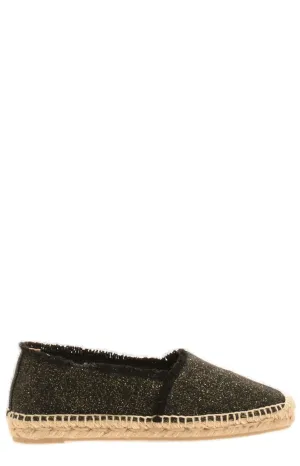 Castaer Glitter Detail Espadrille Flats