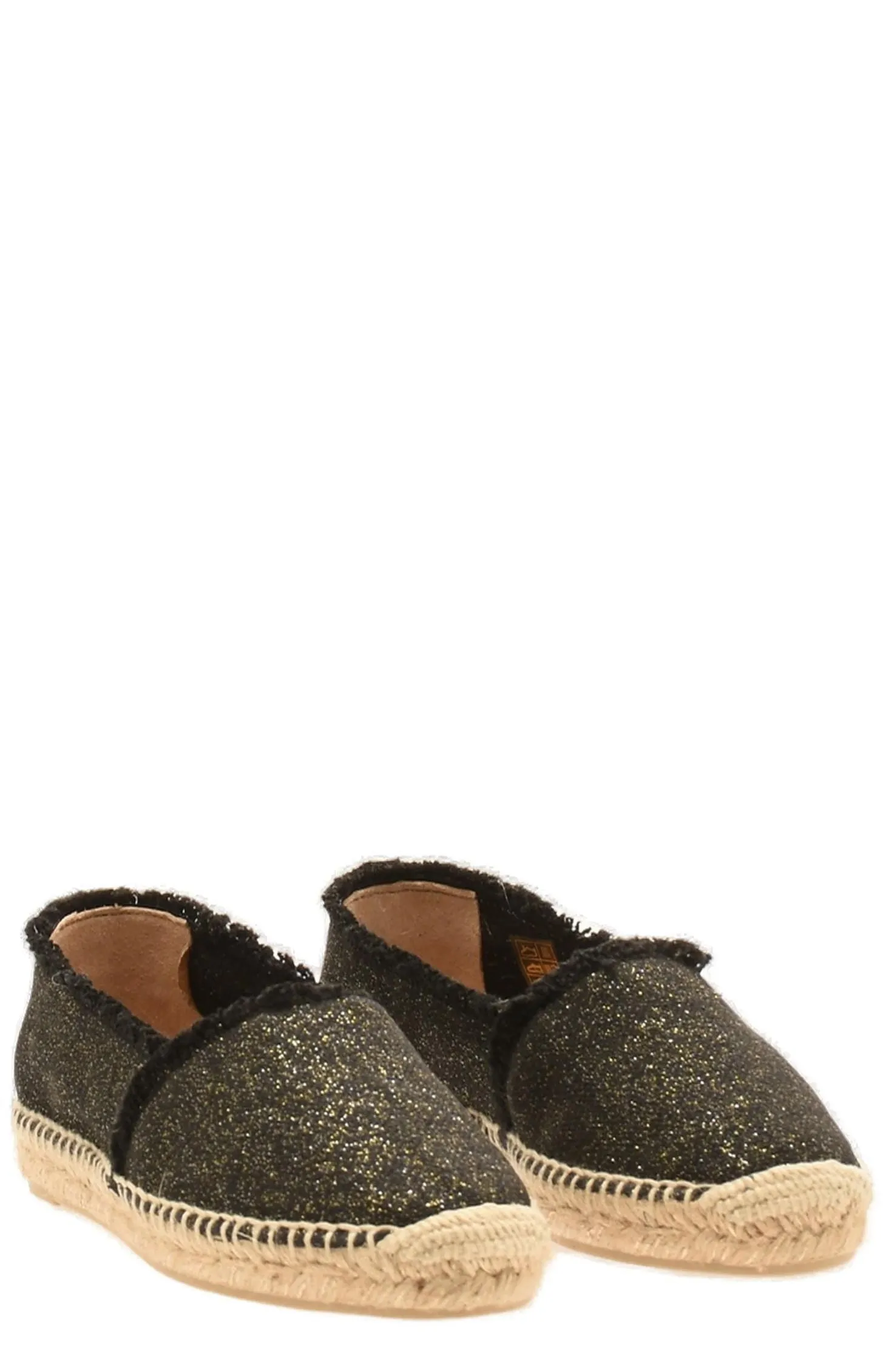 Castaer Glitter Detail Espadrille Flats