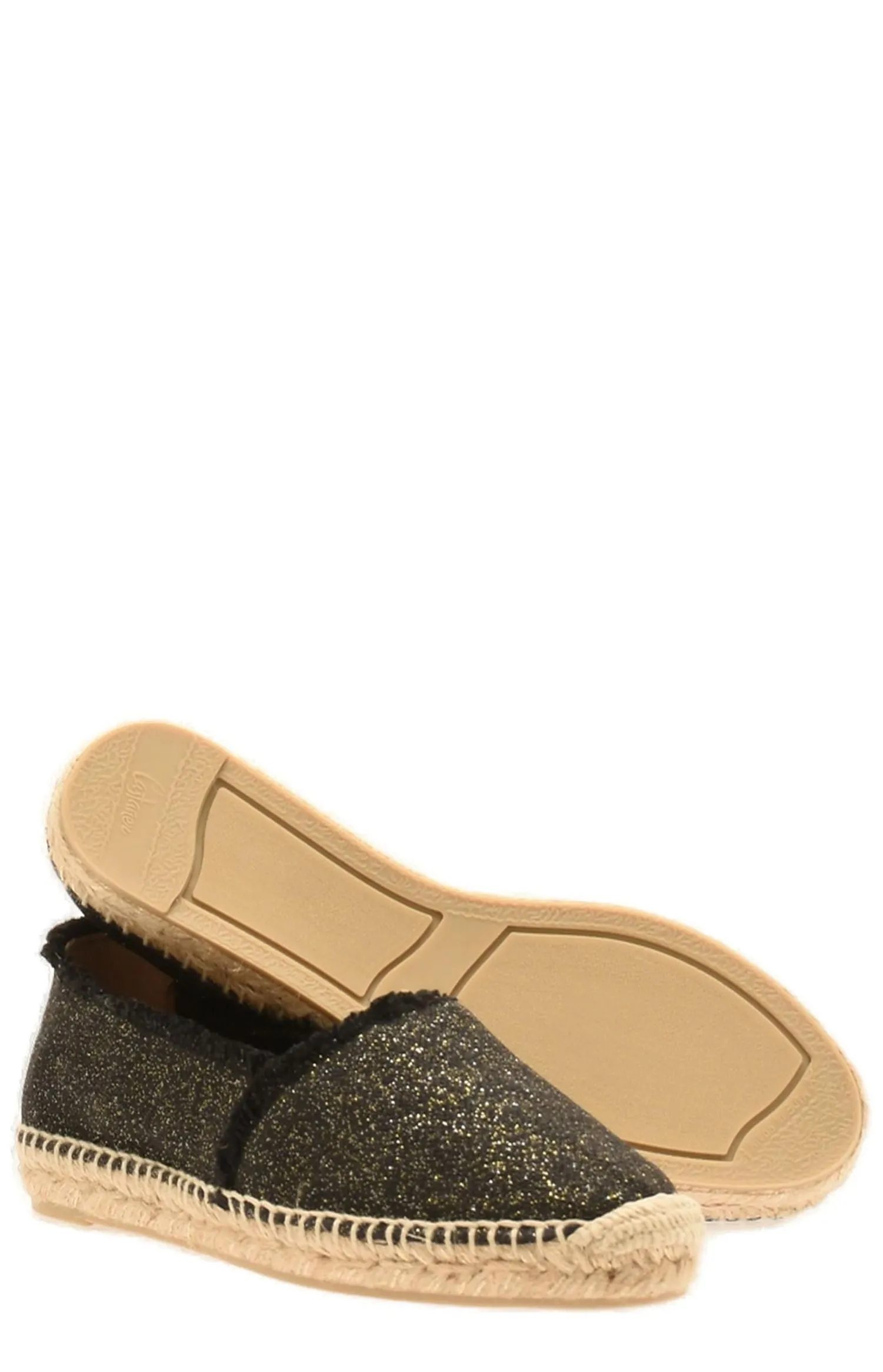 Castaer Glitter Detail Espadrille Flats