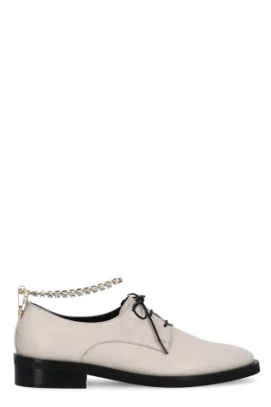 Coliac Jewel Embellished Lace-Up Shoes