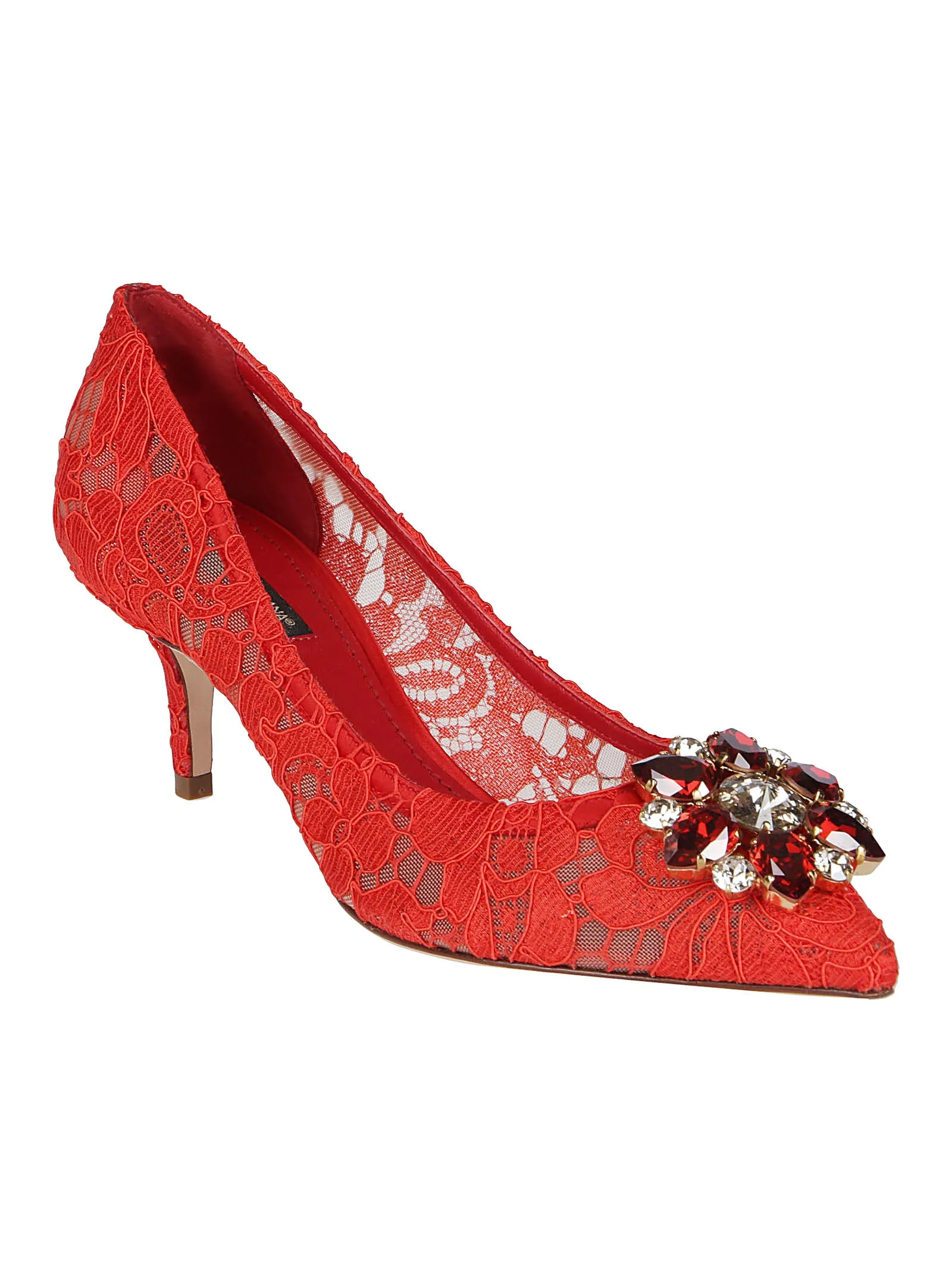 Dolce & Gabbana Bellucci Lace Embellished Pumps