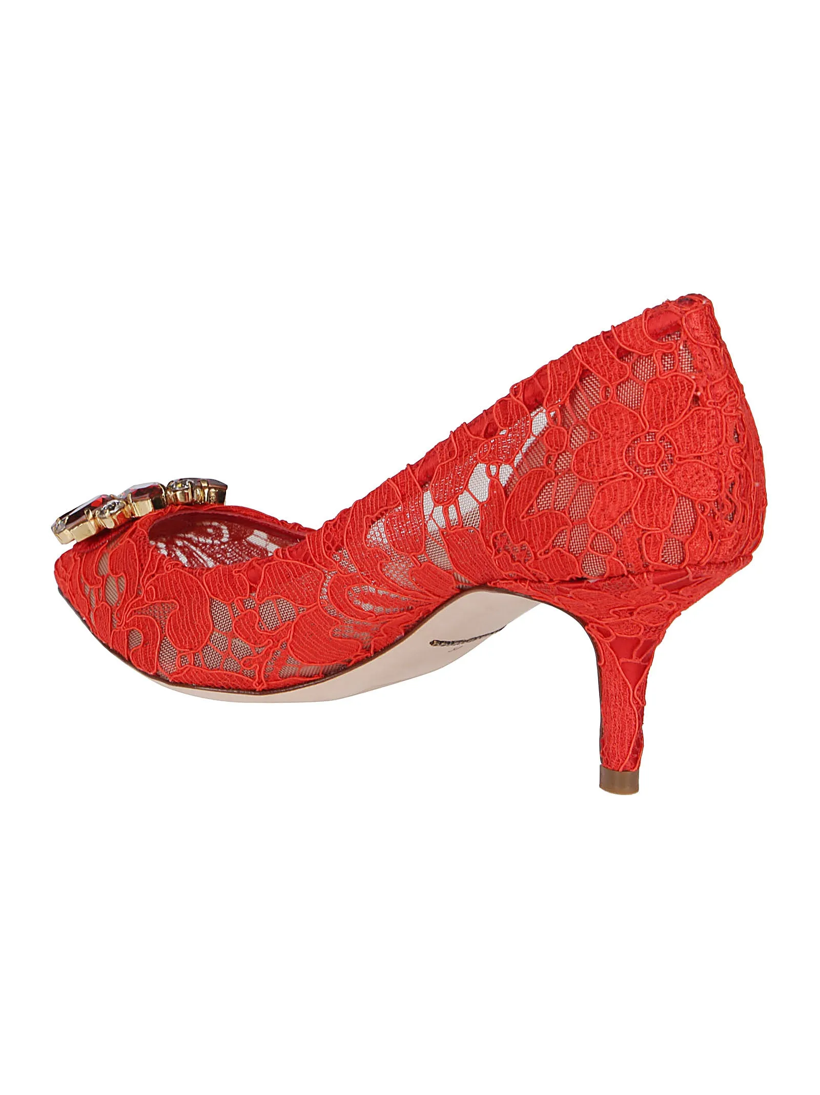 Dolce & Gabbana Bellucci Lace Embellished Pumps