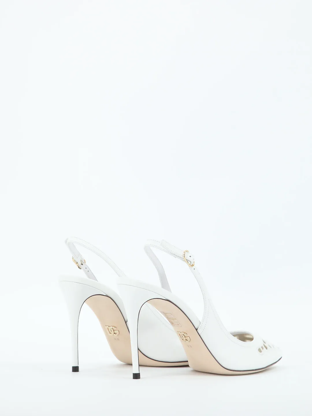 Dolce & Gabbana Embroidered Slingback Pumps
