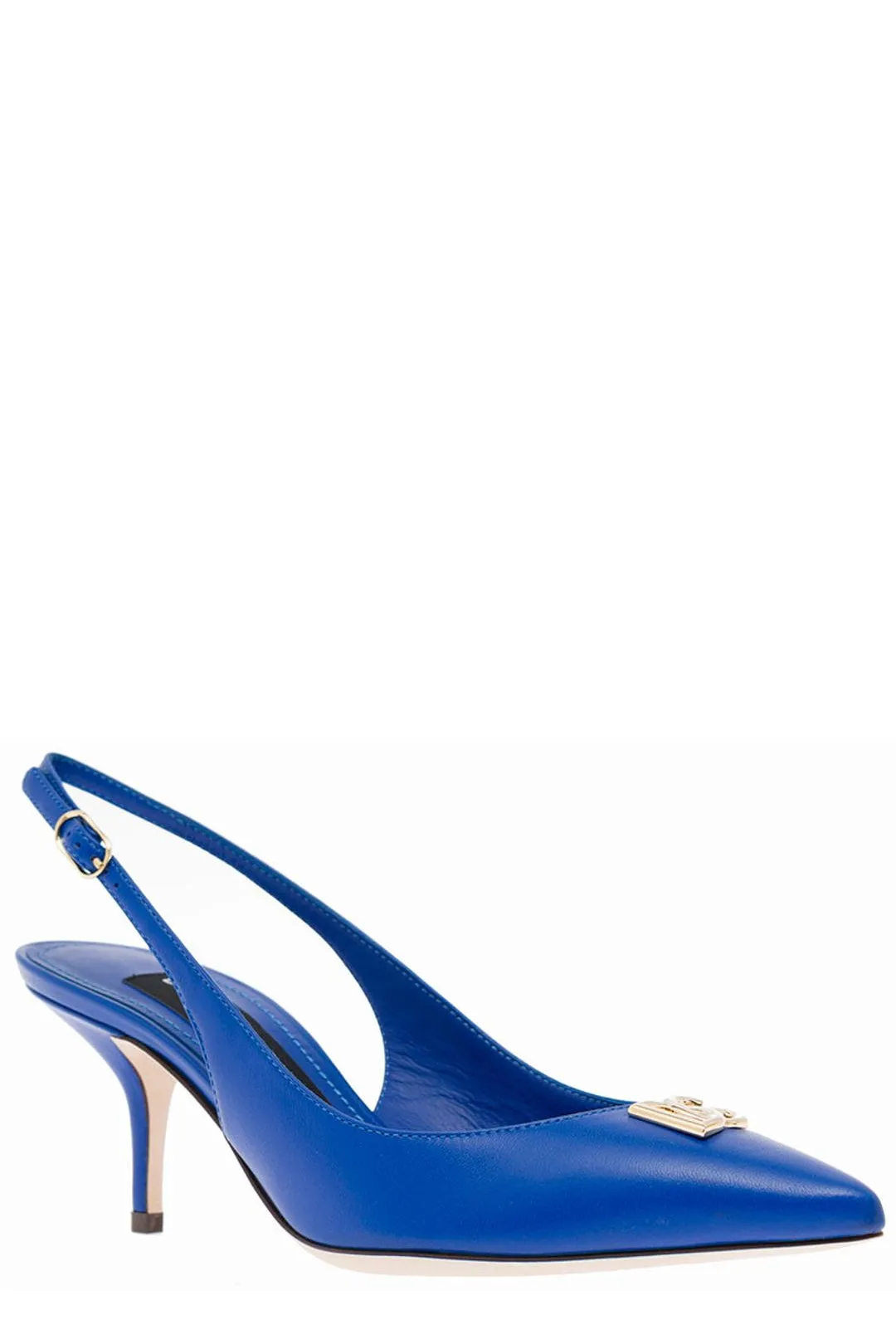 Dolce & Gabbana Logo-Plaque Pointed Toe Pumps