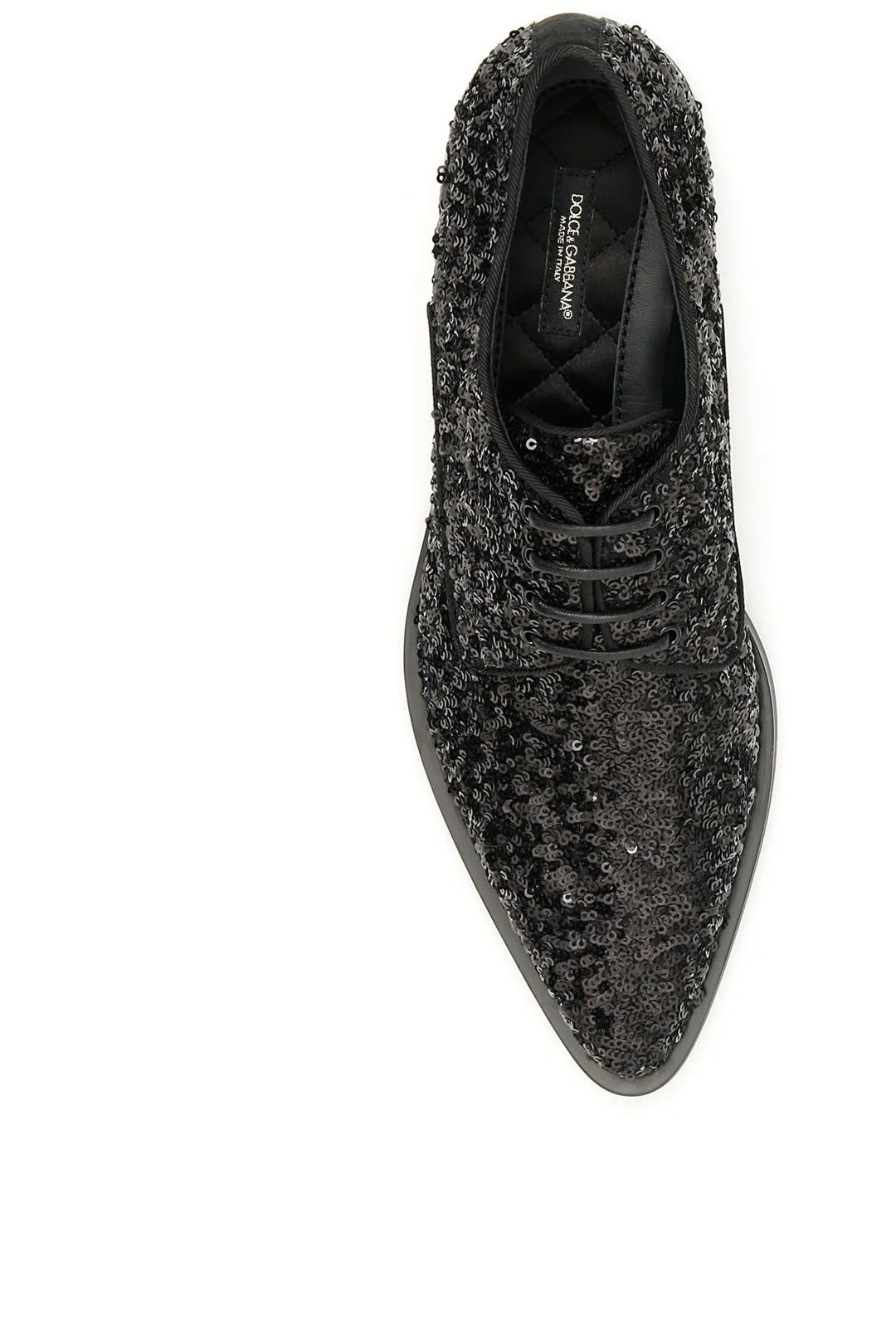 Dolce & Gabbana Sequinned Lace-Up Shoes