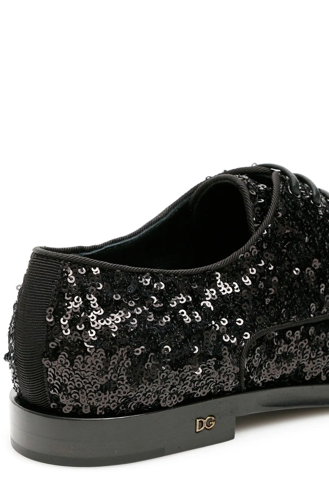 Dolce & Gabbana Sequinned Lace-Up Shoes