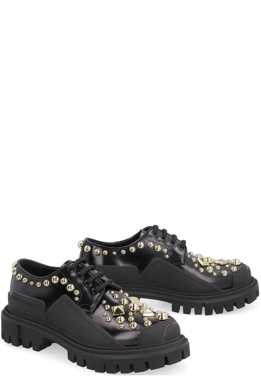 Dolce & Gabbana Stud Embroidery Trekking Derby Shoes