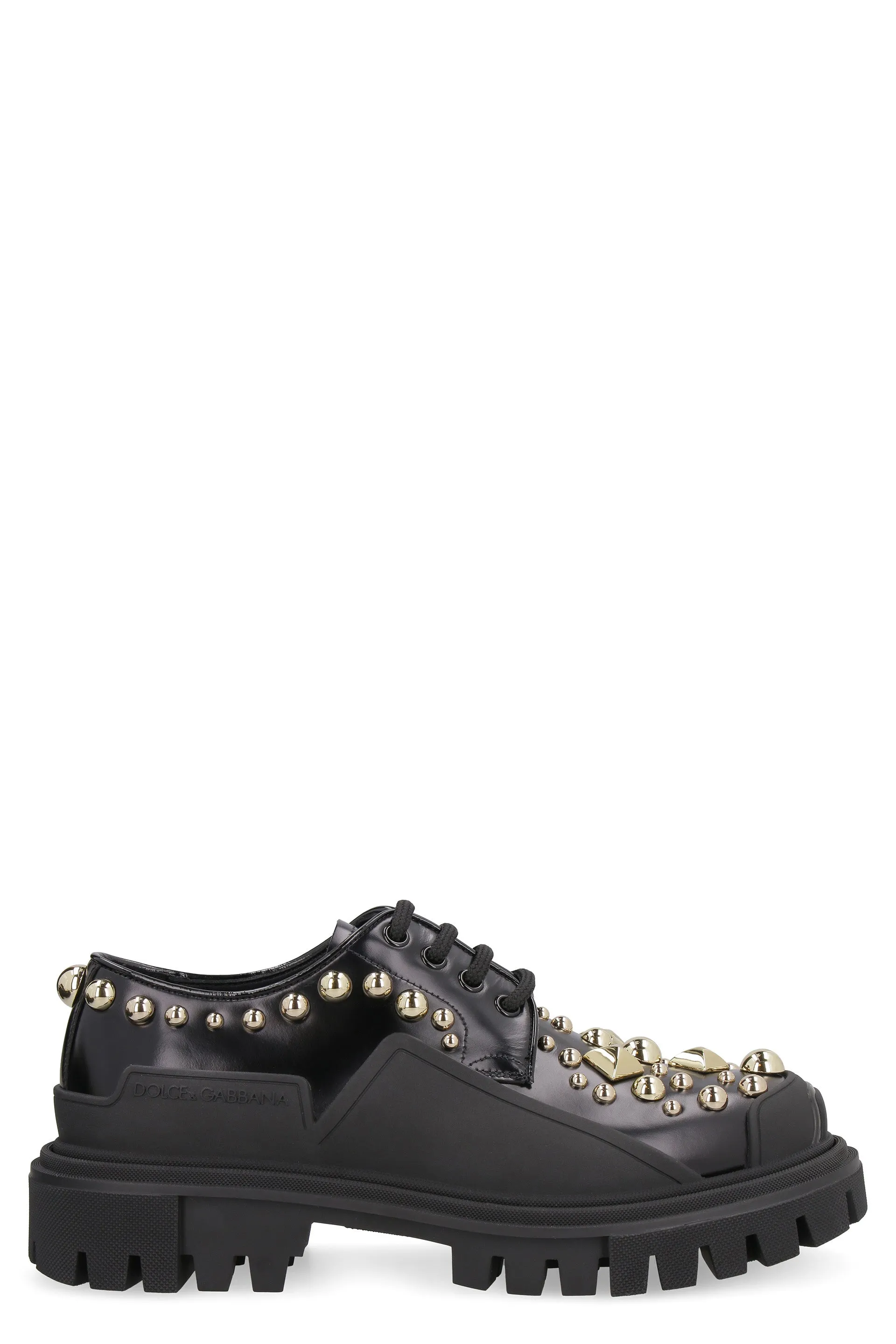 Dolce & Gabbana Stud Embroidery Trekking Derby Shoes