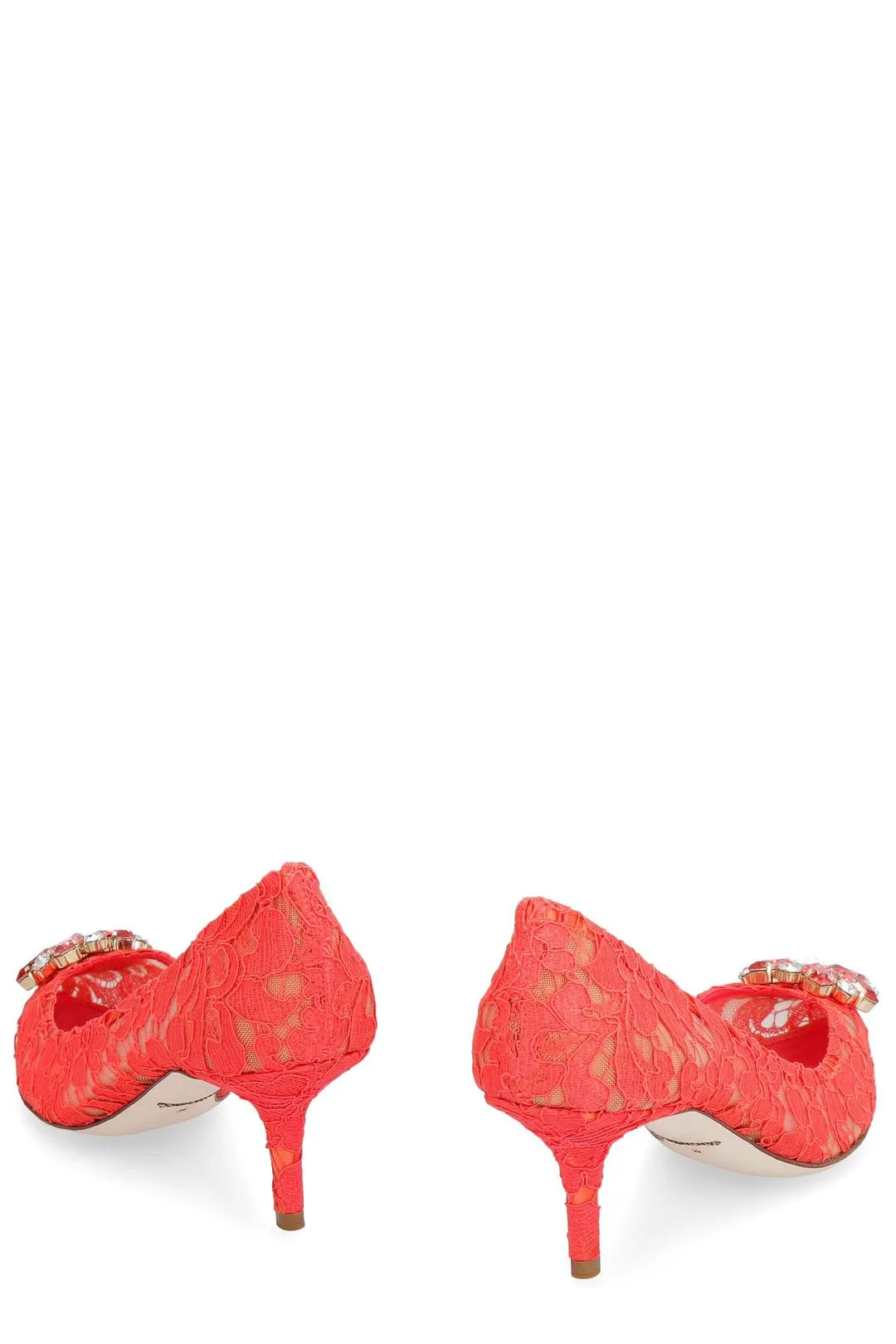 Dolce & Gabbana Taormina Lace Embellished Pumps