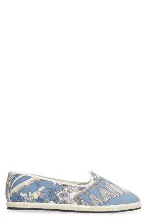 Emilio Pucci Friulana Rugiada Print Slip-On Flats