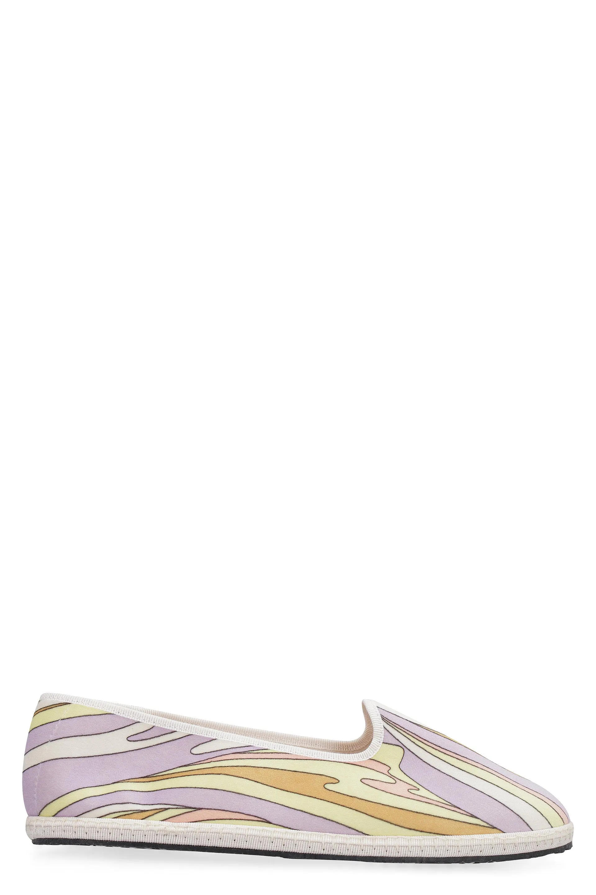Emilio Pucci Vortici Baby Print Slip-On Flats