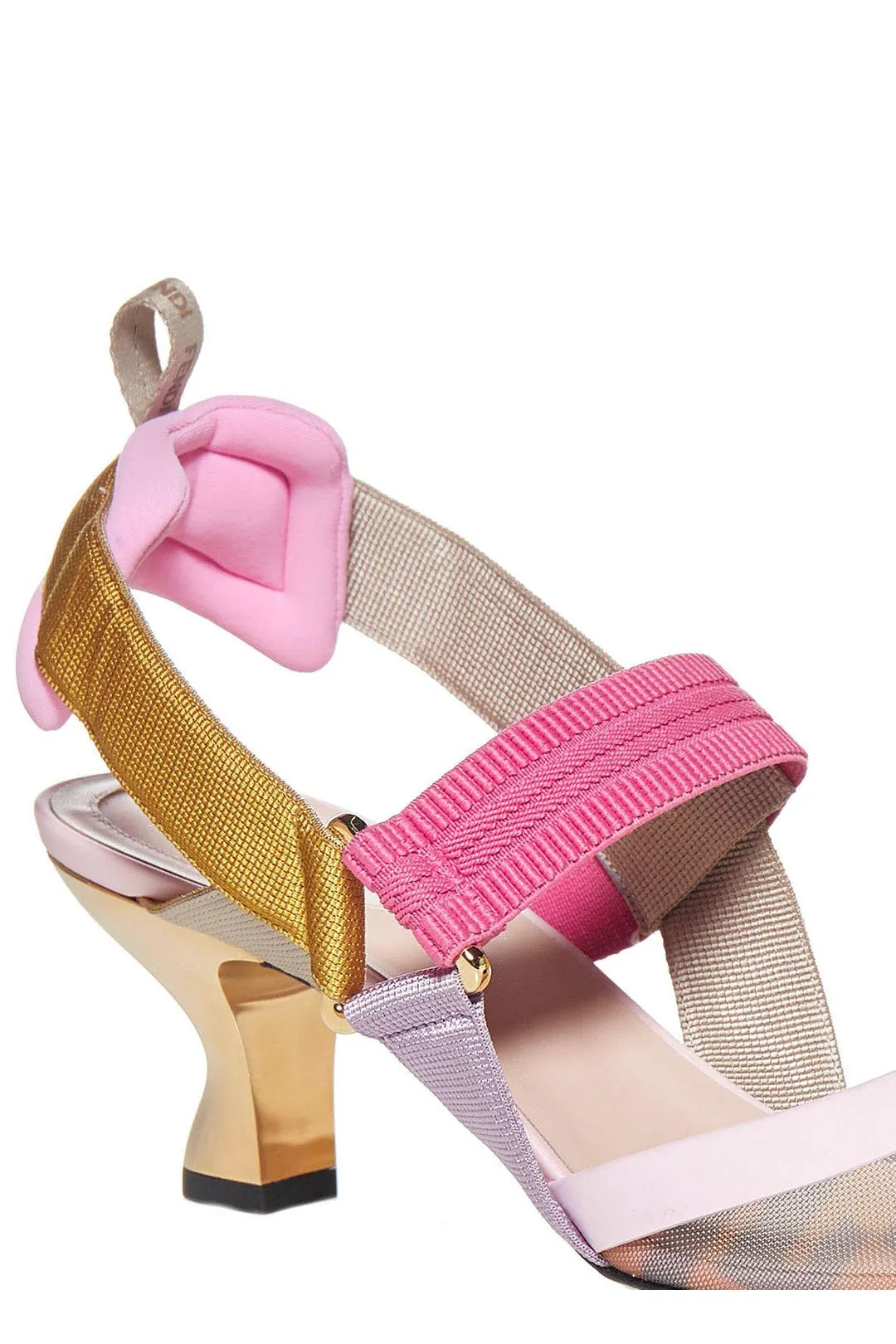 Fendi Colibr Mesh Slingback Pumps