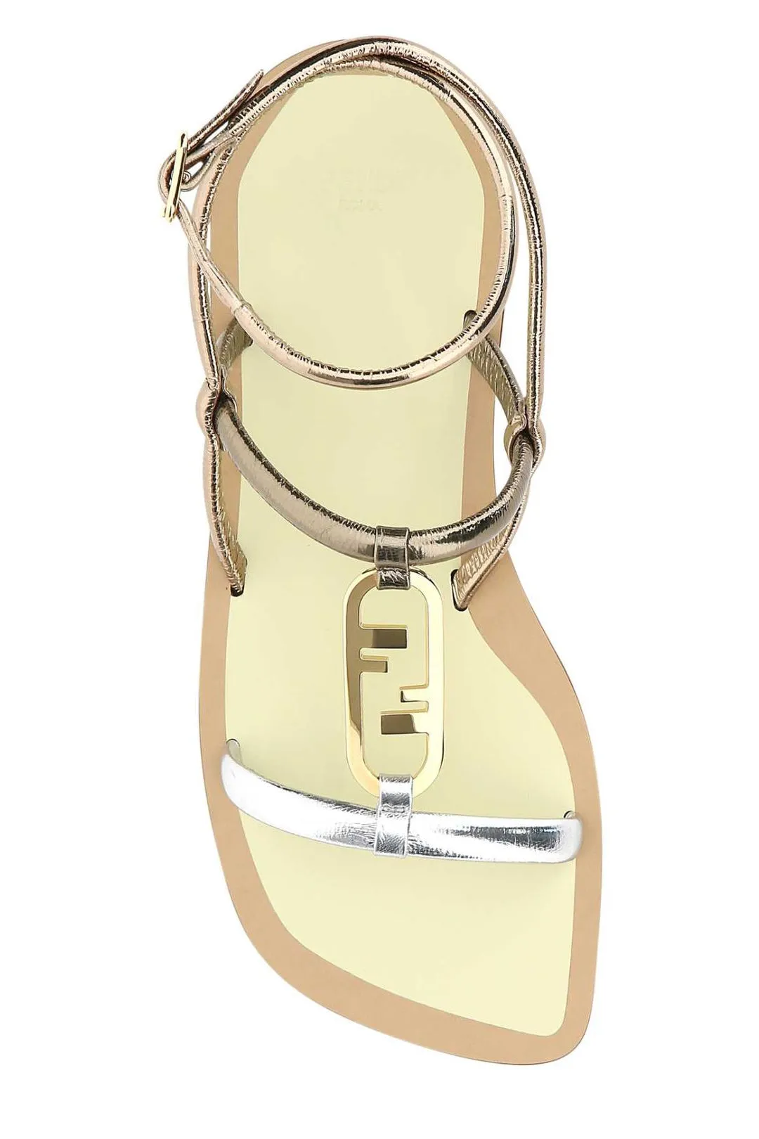 Fendi O'Lock Ankle Strapped Sandals