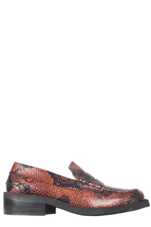 Ganni Embossed Slip-On Loafers