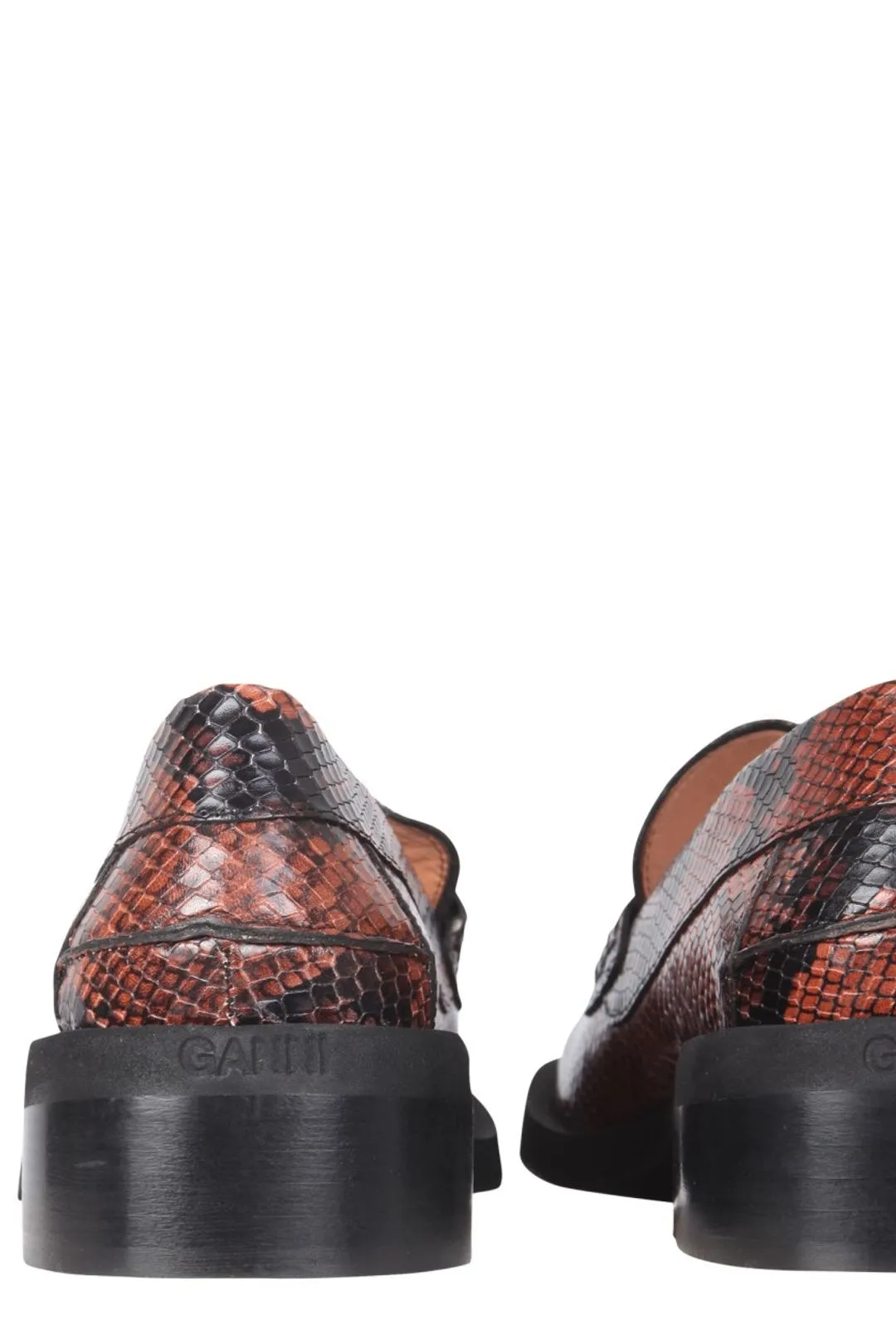 Ganni Embossed Slip-On Loafers
