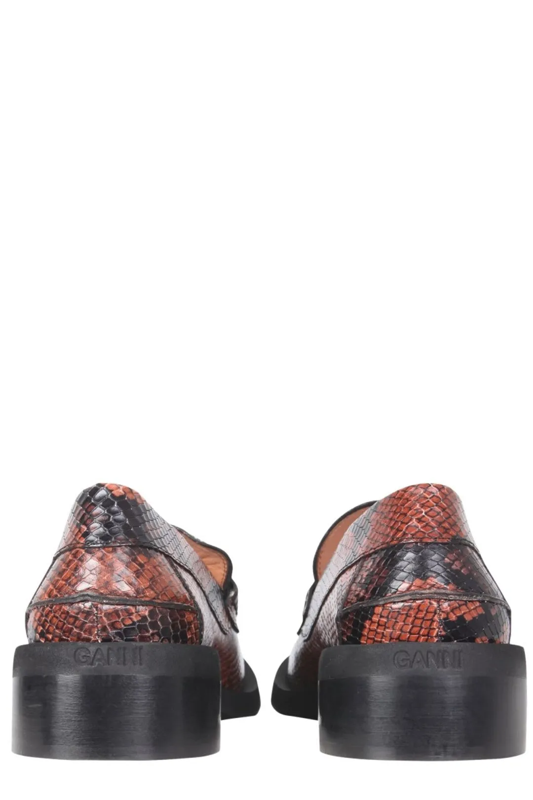 Ganni Embossed Slip-On Loafers