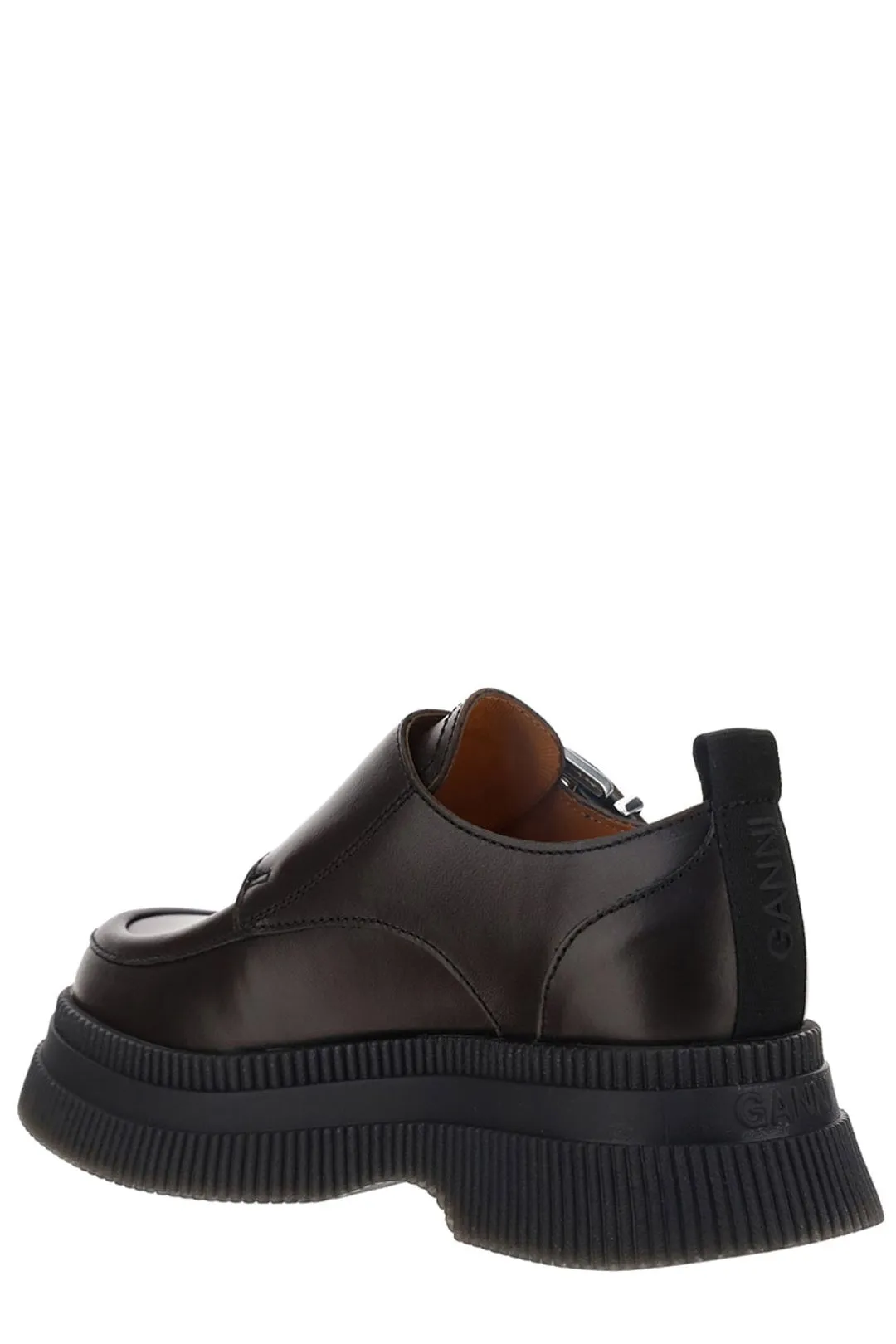 Ganni Monk Strap Creeper Loafers