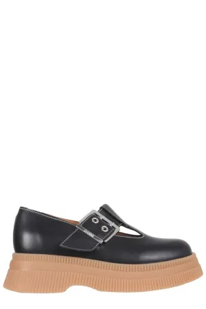 Ganni T-Strap Creepers Chunky Loafers
