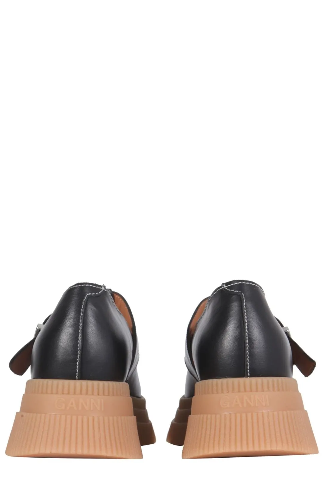 Ganni T-Strap Creepers Chunky Loafers