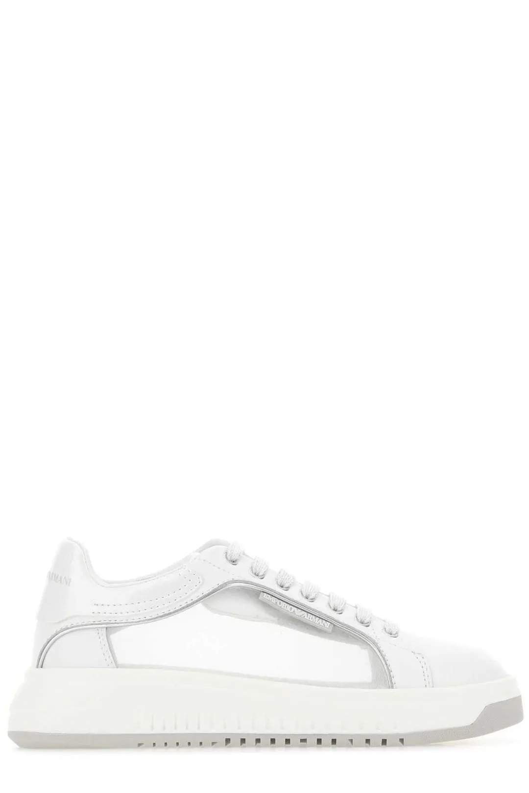 Giorgio Armani Logo Embossed Lace-Up Sneakers