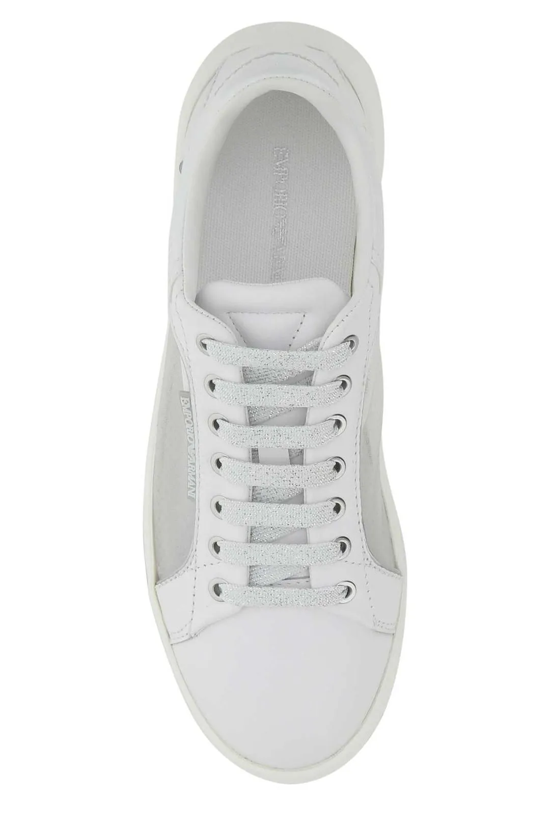 Giorgio Armani Logo Embossed Lace-Up Sneakers