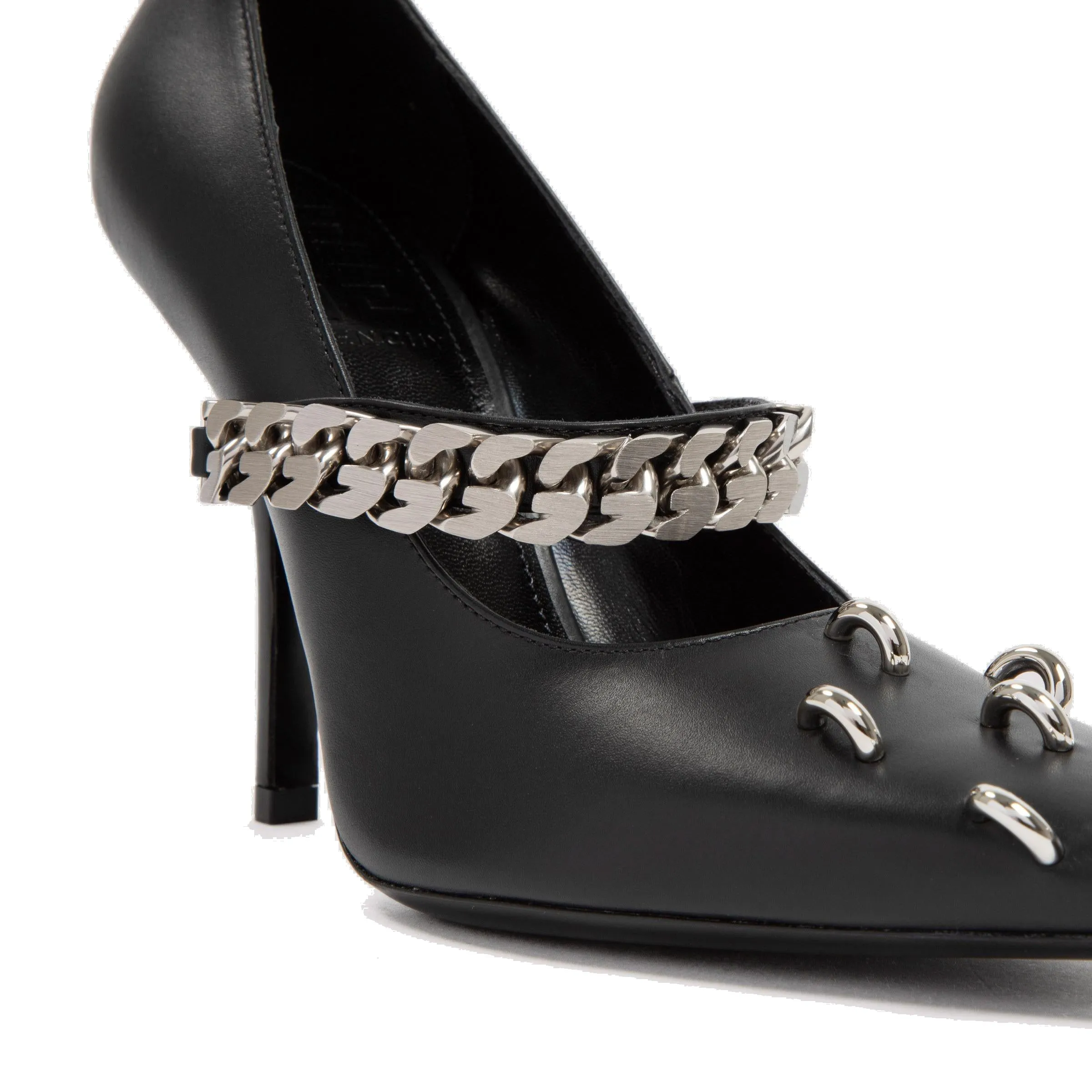 Givenchy Chain Studded Ring Pumps