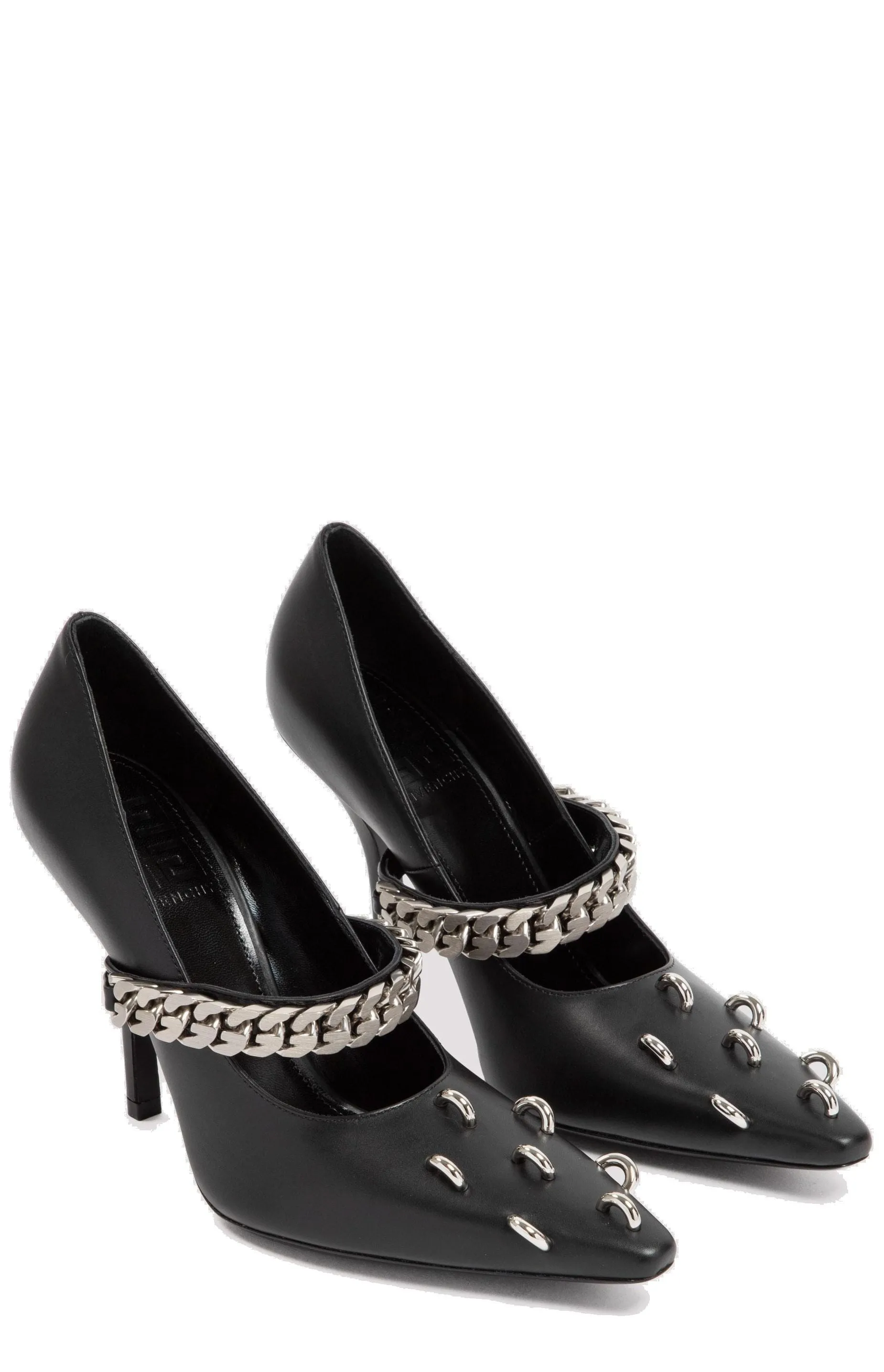 Givenchy Chain Studded Ring Pumps