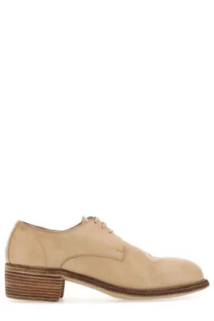 Guidi Block Heel Lace-Up Shoes
