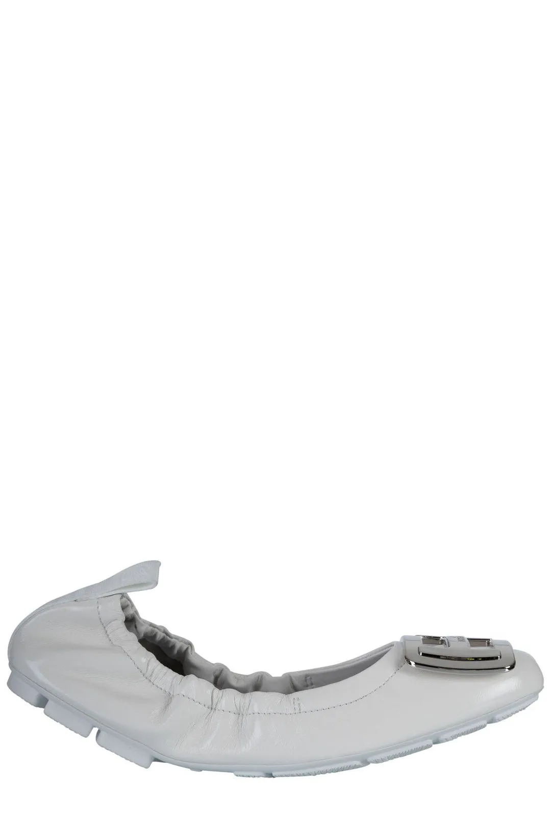 Hogan H511 Logo Plaque Ballerina Flats