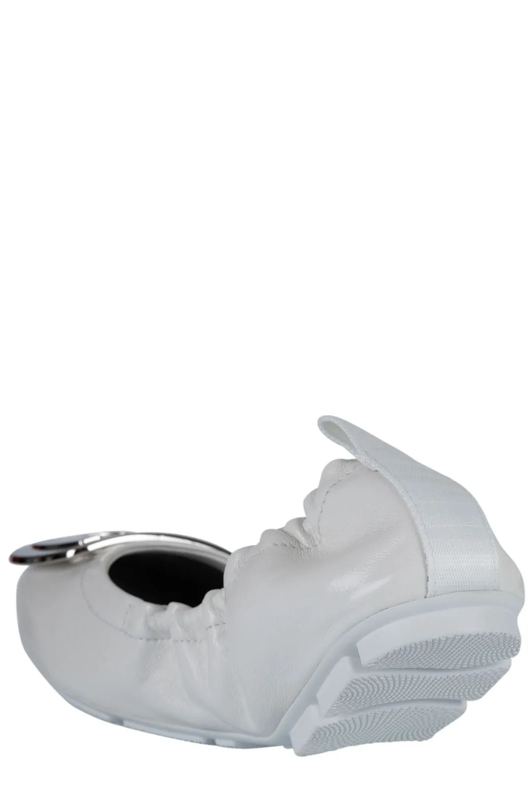 Hogan H511 Logo Plaque Ballerina Flats