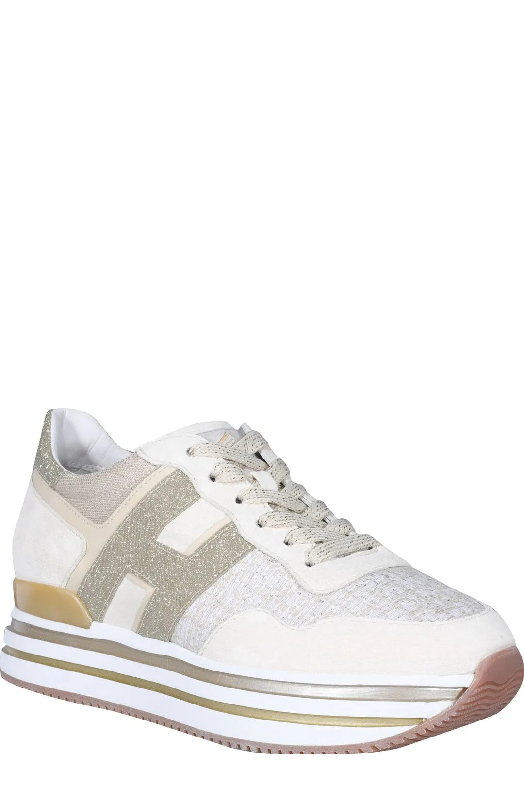 Hogan Panelled Logo Patch Sneakers