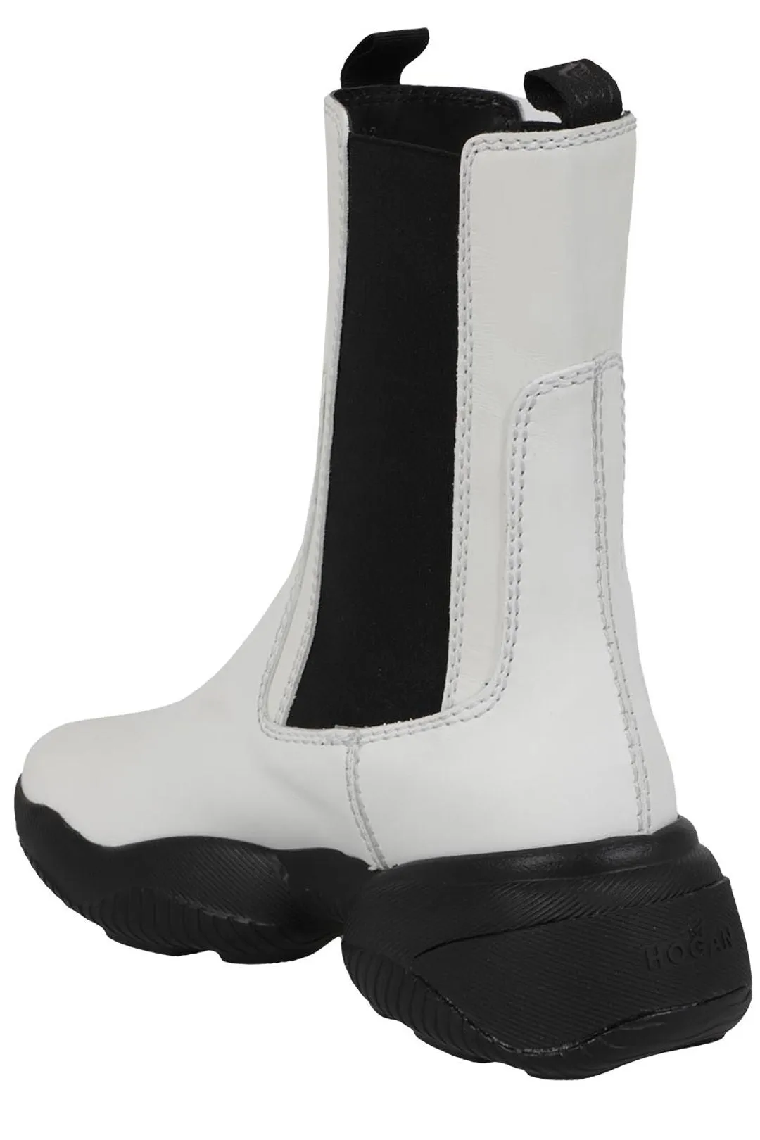 Hogan Round Toe Chunky Boots