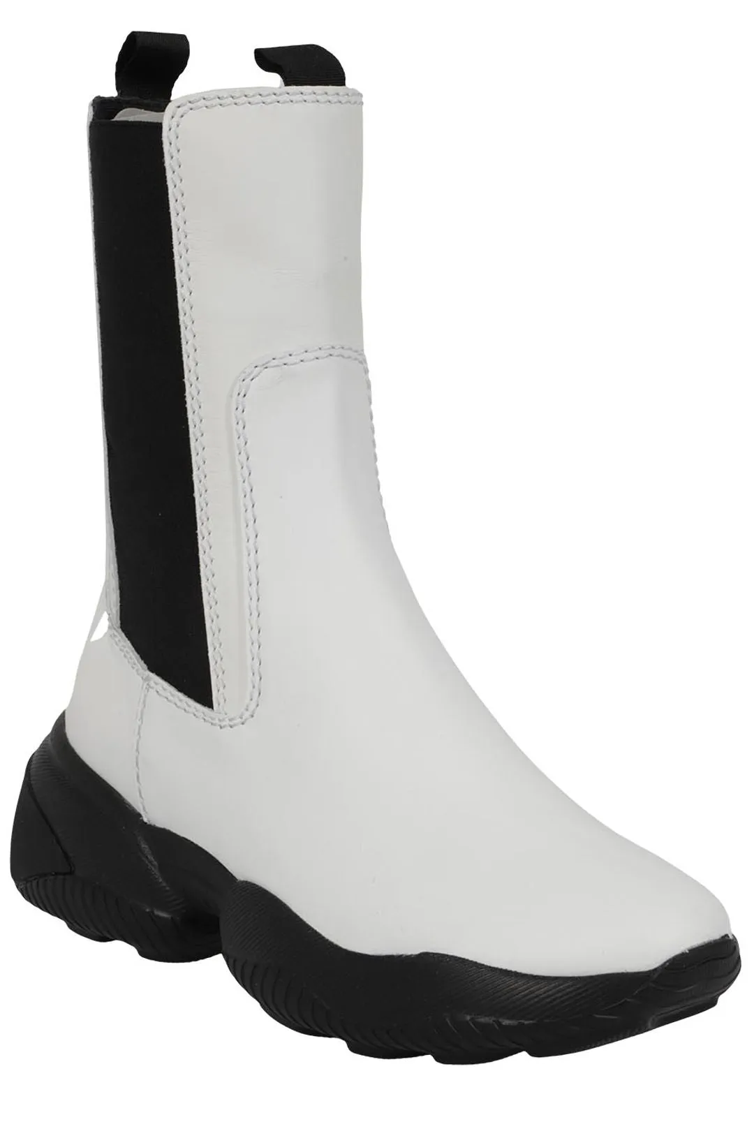 Hogan Round Toe Chunky Boots