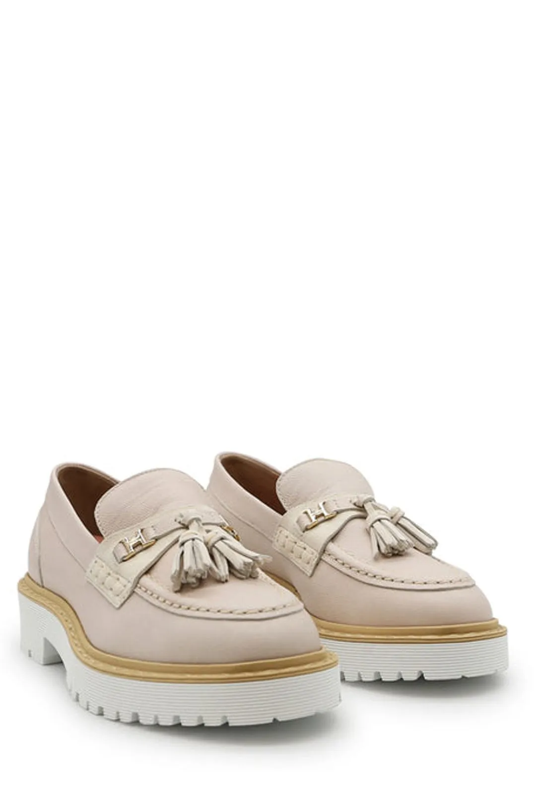 Hogan Tassel-Detailed Round-Toe Loafers