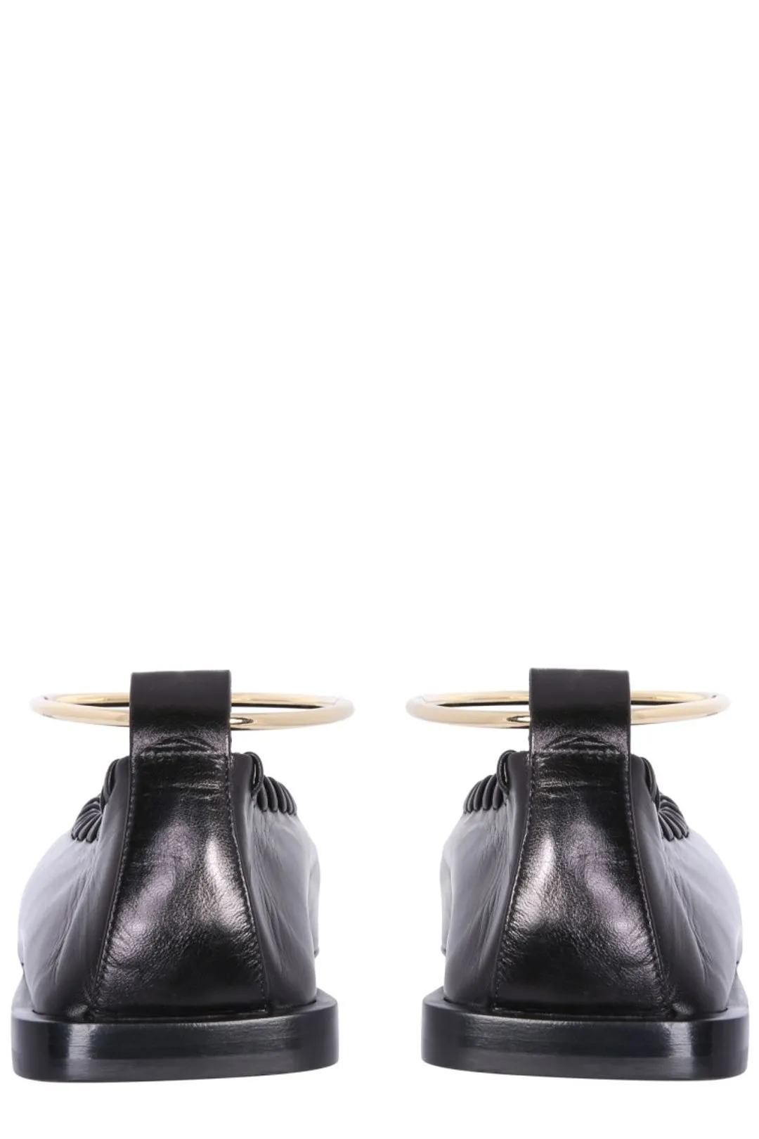 Jil Sander Stitch-Detailed Anklet Ballerina Flats