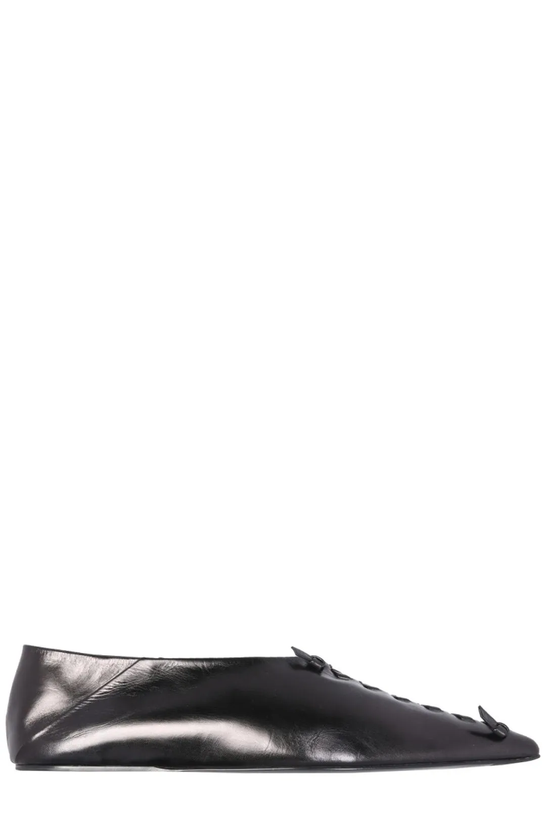 Jil Sander Tripon Pointed-Toe Ballerina Flats