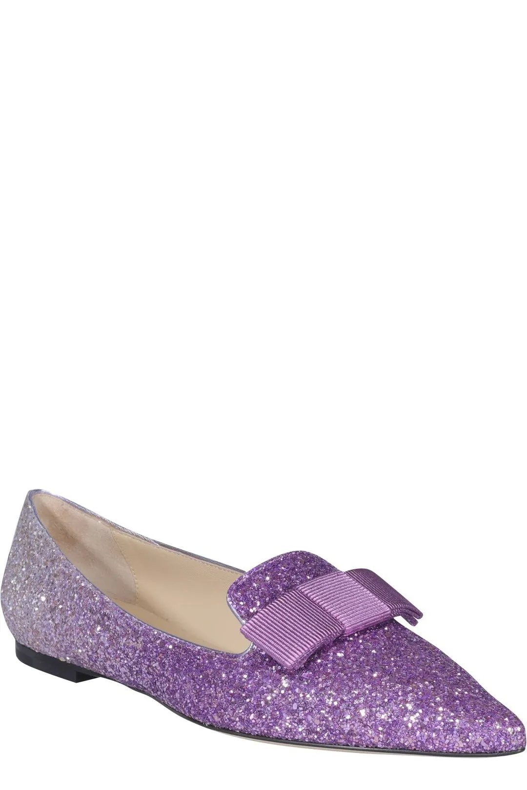 Jimmy Choo Gala Glittered Ballerina Flats