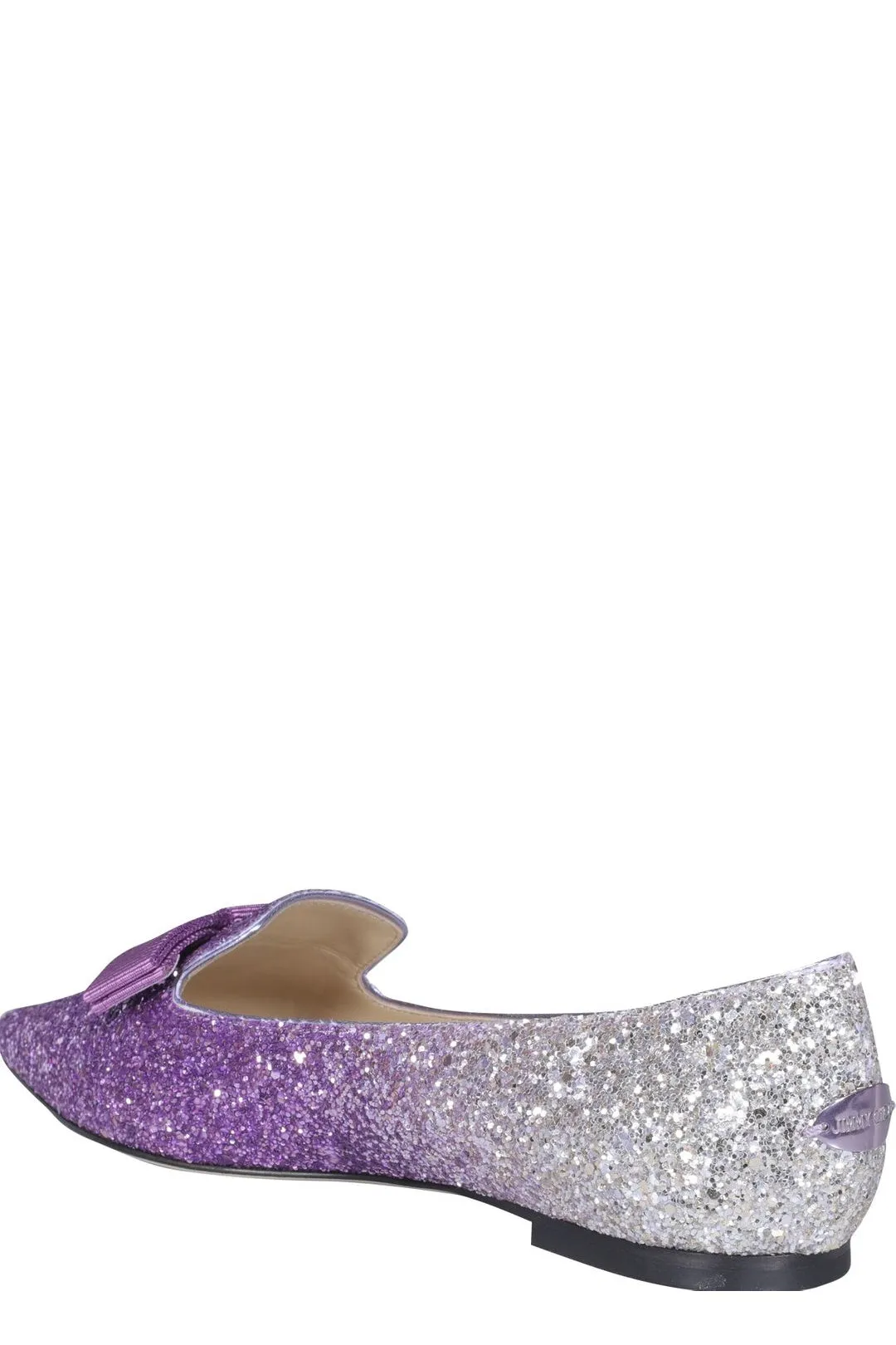 Jimmy Choo Gala Glittered Ballerina Flats